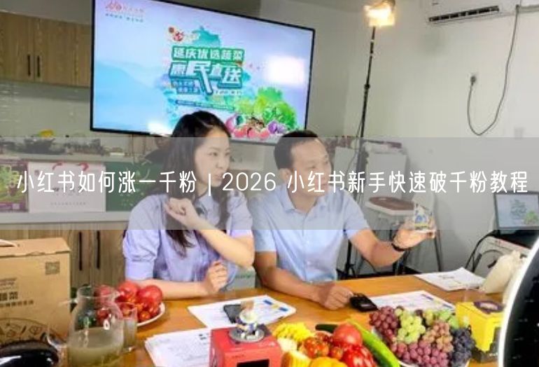 2026小红书新手教程：破千粉涨粉技巧与内容创作