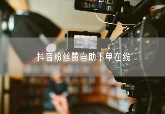 抖音粉丝赞自助下单在线