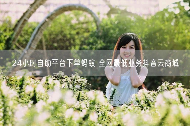 24小时自助平台下单蚂蚁 全网最低业务抖音云商城
