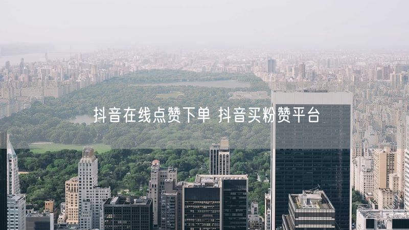 抖音在线点赞下单 抖音买粉赞平台