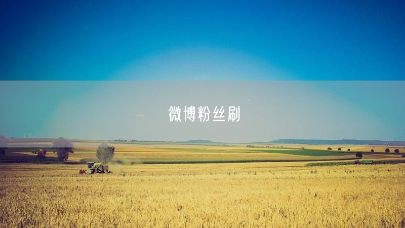 微博粉丝刷