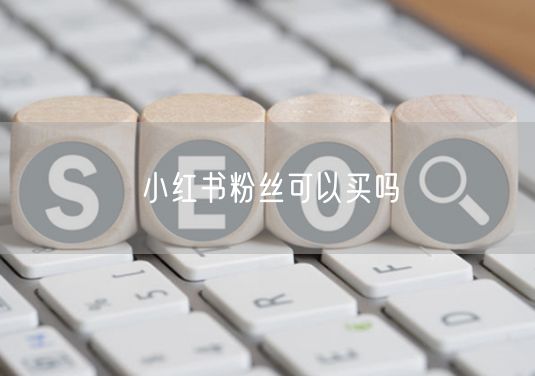 小红书粉丝可以买吗