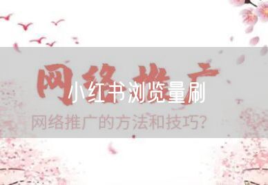 小红书浏览量刷