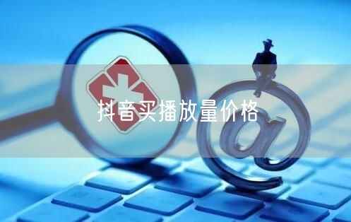 抖音买播放量价格