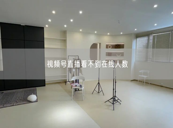 视频号直播看不到在线人数