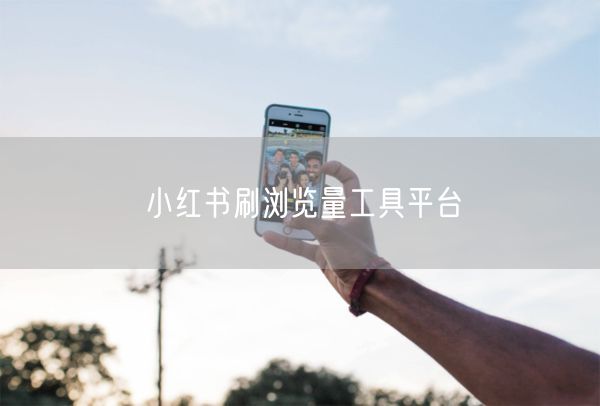 小红书刷浏览量工具平台