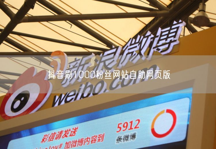 抖音刷1000粉丝网站自助网页版