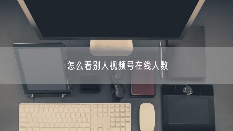 怎么看别人视频号在线人数