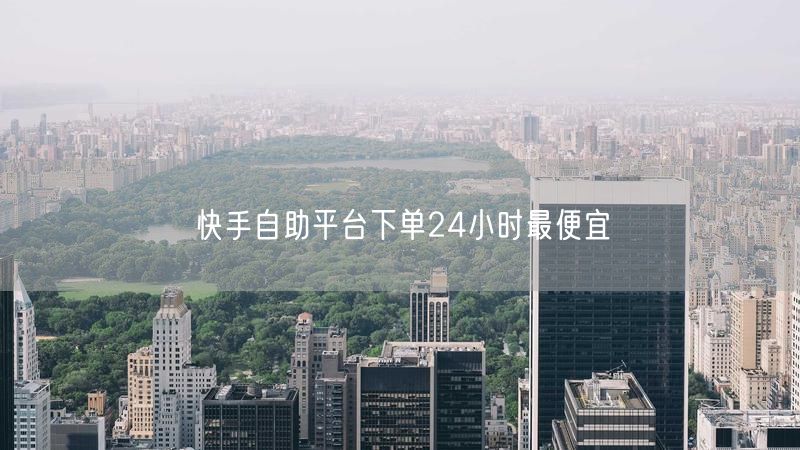 快手自助平台下单24小时最便宜
