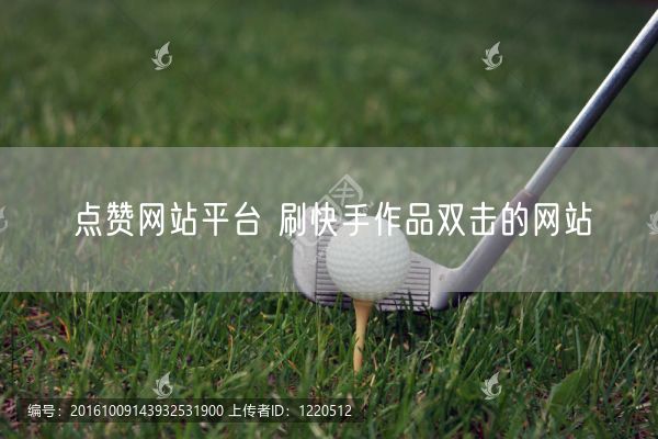 点赞网站平台 刷快手作品双击的网站