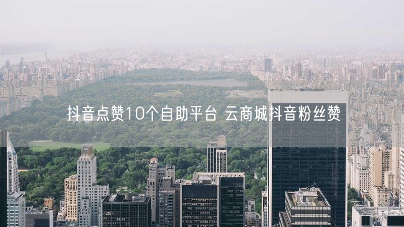 抖音点赞10个自助平台 云商城抖音粉丝赞
