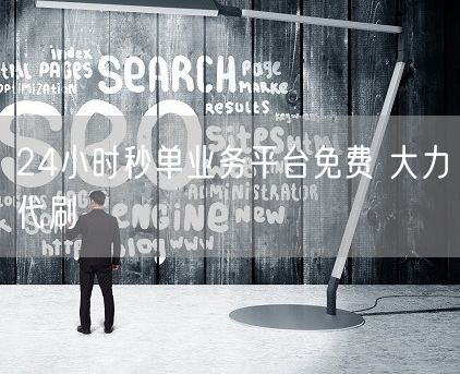 24小时秒单业务平台免费 大力代刷