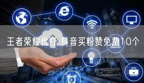 王者荣耀代打 抖音买粉赞免费10个