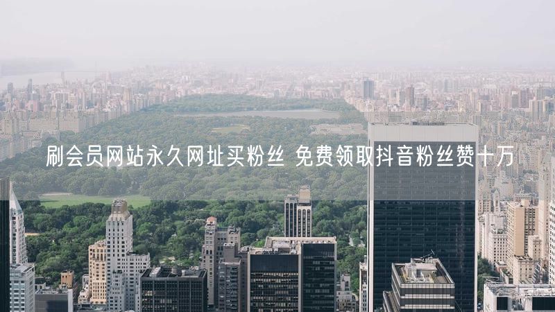 刷会员网站永久网址买粉丝 免费领取抖音粉丝赞十万