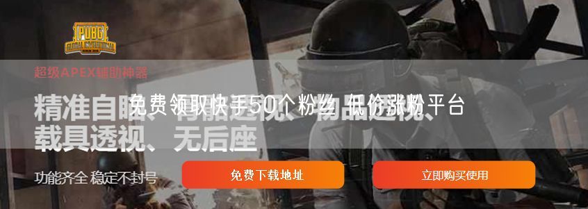 免费领取快手50个粉丝 低价涨粉平台