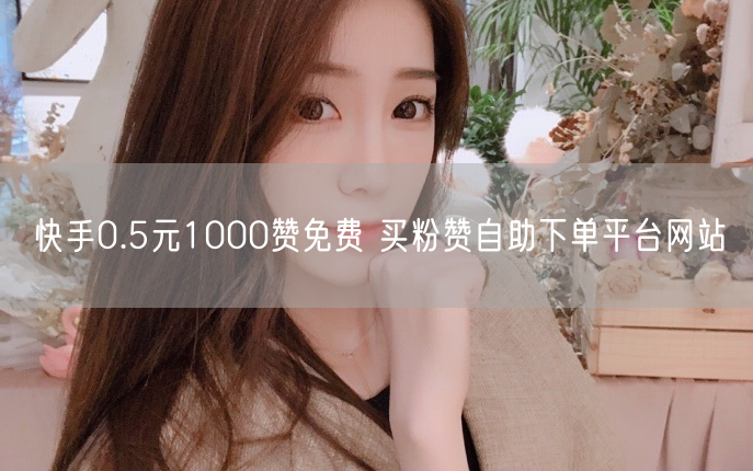 快手0.5元1000赞免费 买粉赞自助下单平台网站