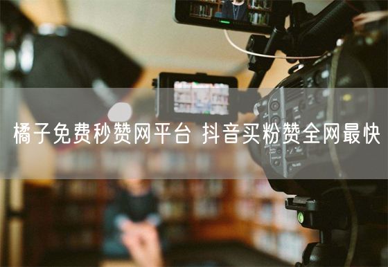 橘子免费秒赞网平台 抖音买粉赞全网最快