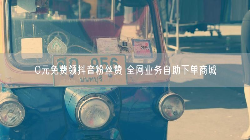 0元免费领抖音粉丝赞 全网业务自助下单商城