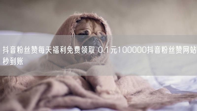 抖音粉丝赞每天福利免费领取 0.1元100000抖音粉丝赞网站秒到账