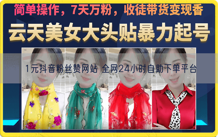 1元抖音粉丝赞网站 全网24小时自助下单平台
