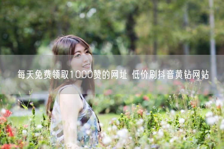 每天免费领取1000赞的网址 低价刷抖音黄钻网站