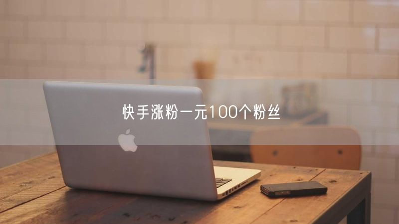 快手涨粉一元100个粉丝