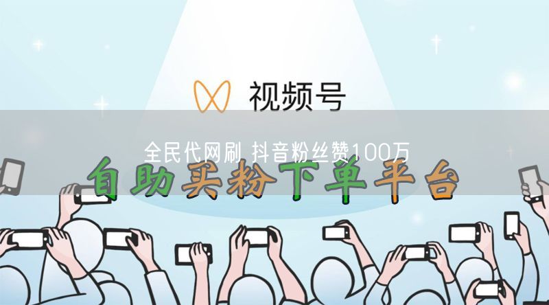 全民代网刷 抖音粉丝赞100万
