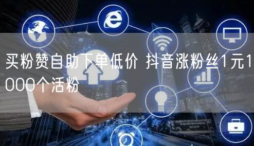 买粉赞自助下单低价 抖音涨粉丝1元1000个活粉