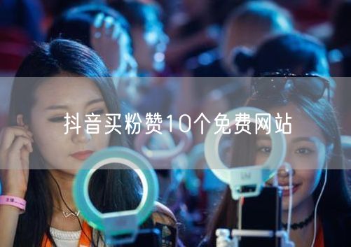 抖音买粉赞10个免费网站