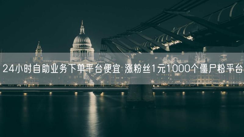 24小时自助业务下单平台便宜 涨粉丝1元1000个僵尸粉平台