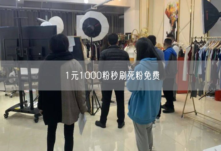 1元1000粉秒刷死粉免费