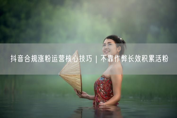 抖音合规涨粉运营核心技巧｜不靠作弊长效积累活粉